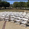 White Resin Wedding Chairs - Image 5